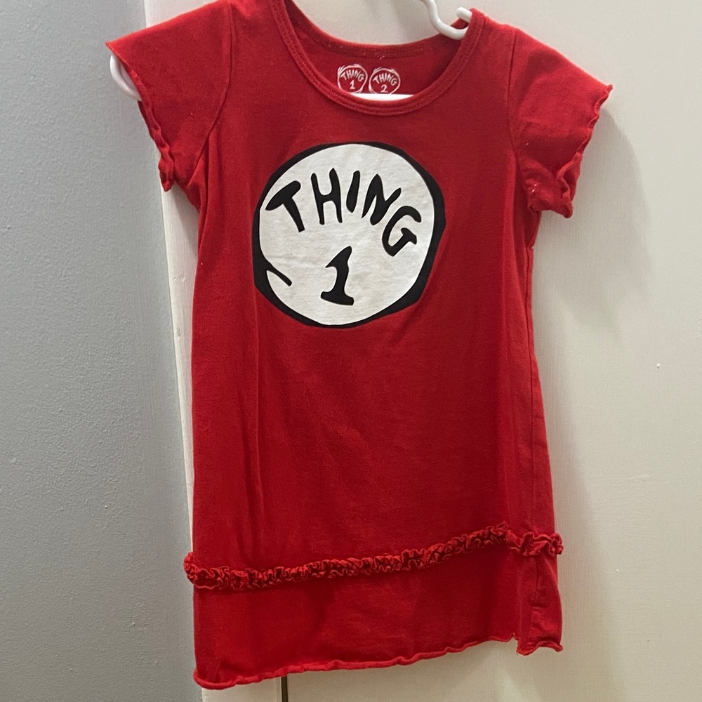 Red Thing 1 Girls dress